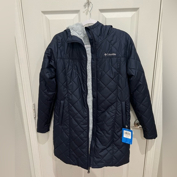 Columbia Jackets & Coats Long Coat With Soft Lining Navy Blue Size
